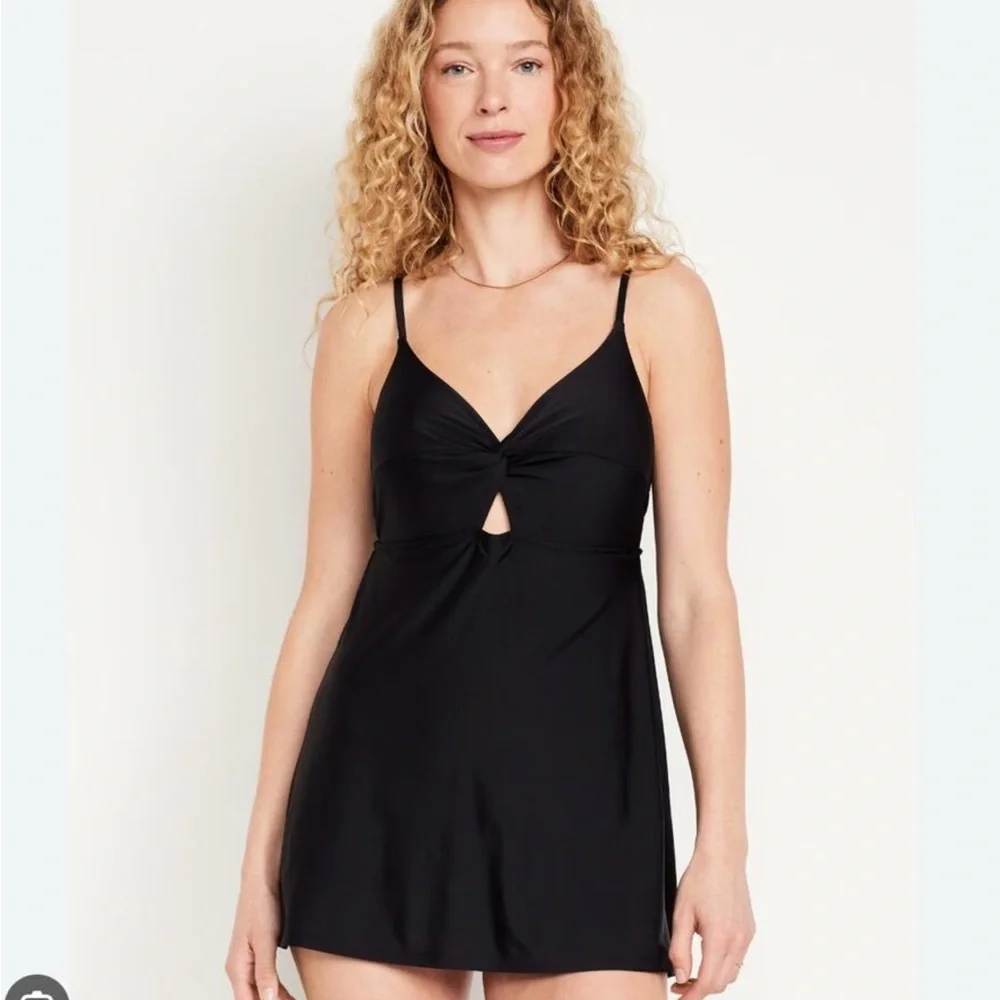 Old Navy Black Knot Swim Dress - Picture 5 of 5
